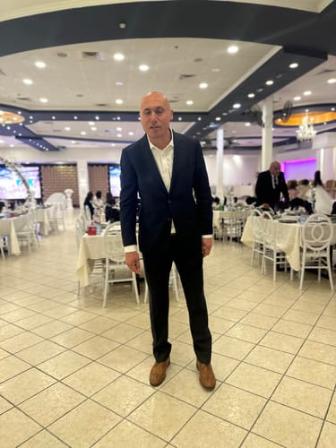 Rebecca A. review of Navy Rifle Paper Co Bow Tie & Cognac Buckle Suspenders image 1 out of 1