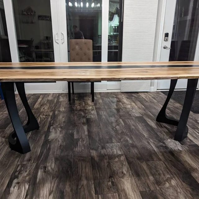 Customer photo review of Table Legs 436 Uzar 28H Metal Handmade Dining Furniture