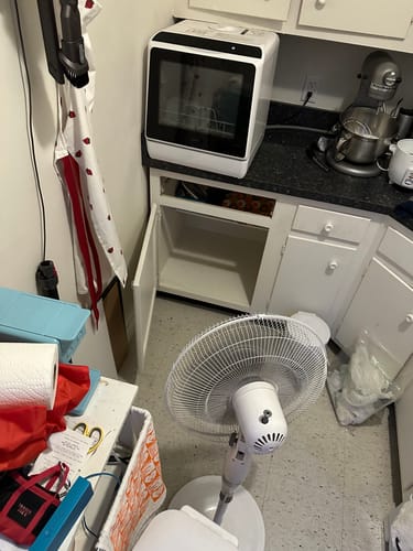 Customer photo review of R01 Compact Countertop Dishwasher