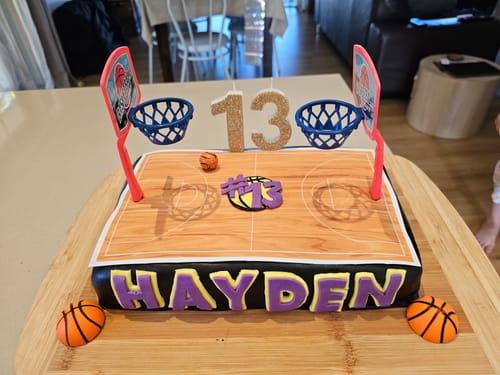 Customer photo review of A4 Rectangle Custom Edible Icing Image