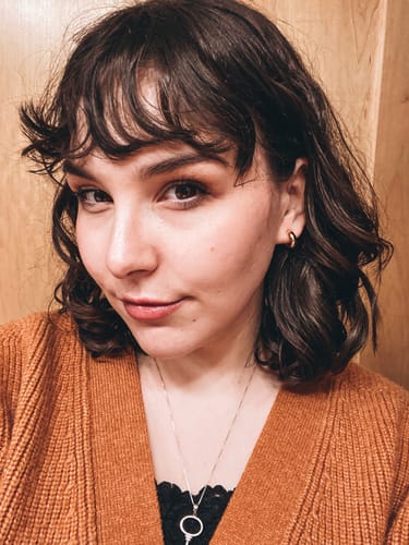 Customer photo review of Simple Huggie Clip On Earrings in Gold