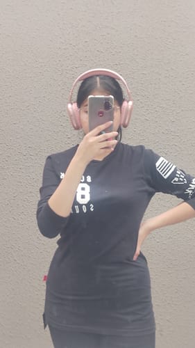 Customer photo review of Audífonos inalámbricos On ear | STF Aurum | Micrófono 10 horas uso Rosa