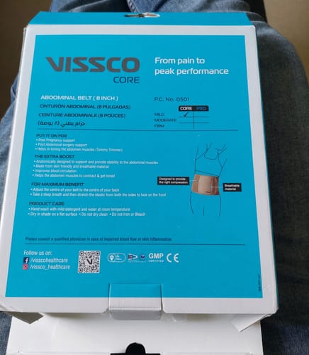 Customer photo review of Abdominal Belt (8") |Supports the Weak Abdominal Muscles to Relieve Pain (Beige)