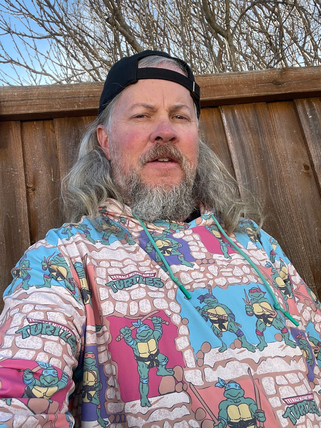Customer photo review of Teenage Mutant Ninja Turtles "Cowabunga Covers" – Performance Hoodie