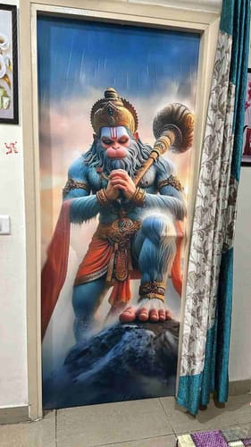 Customer photo review of Lord Sankat Mochan Hanuman Door Covers