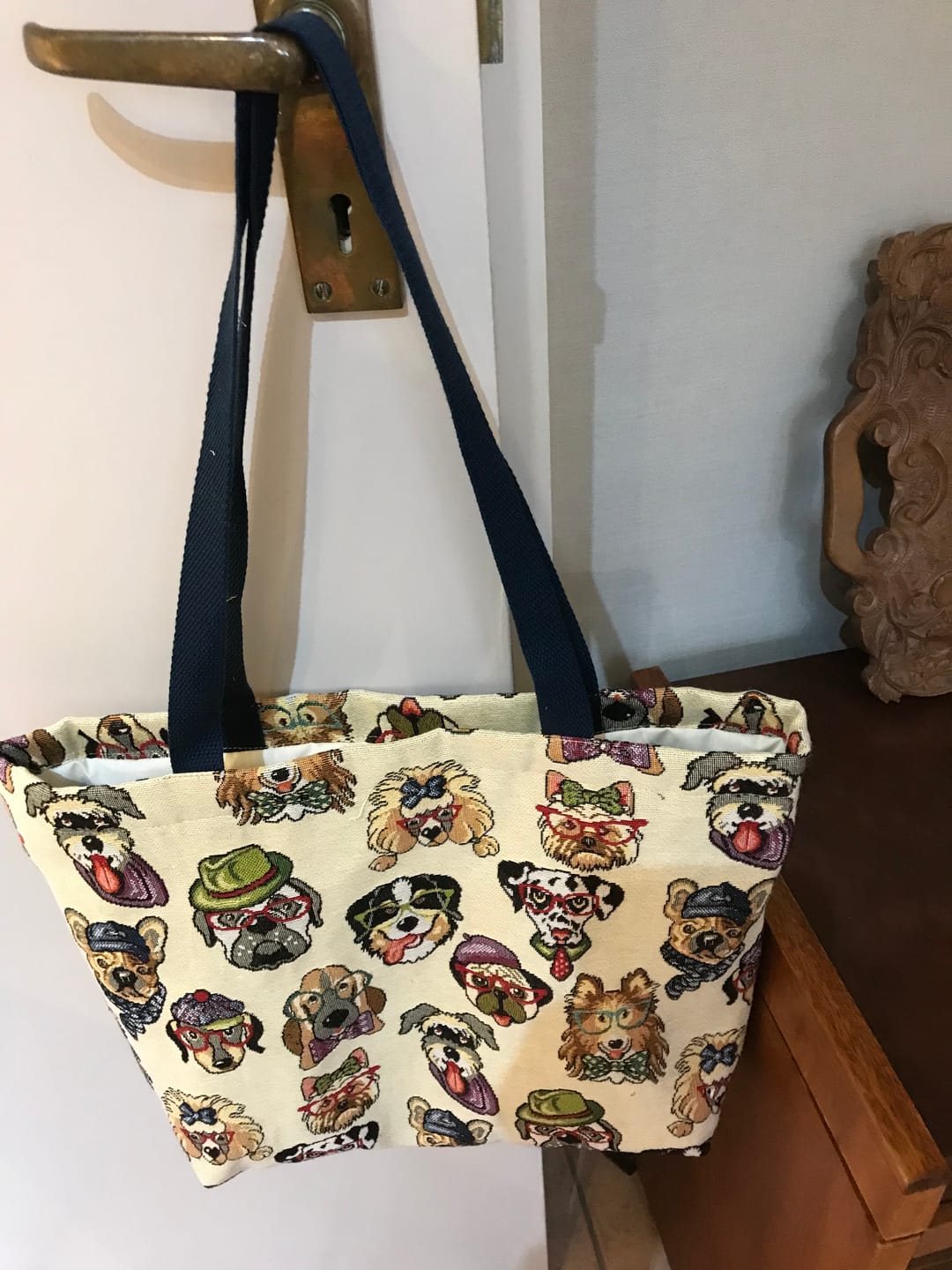 Customer photo review of Dogs Tapestry Fabric
