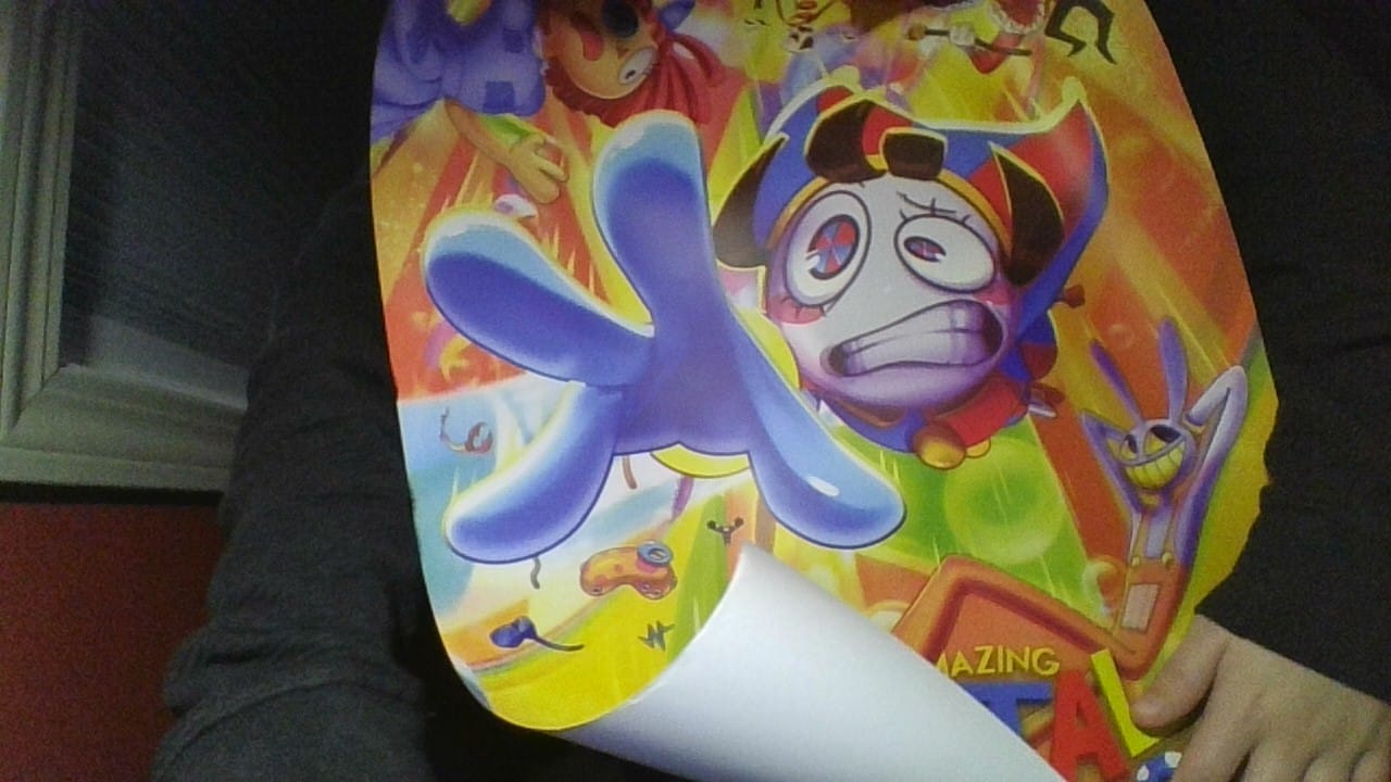 Customer photo review of The Amazing Digital Circus Poster
