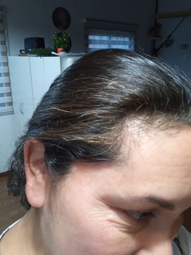 Reseña con foto de un cliente sobre Polvo de Aloe Vera