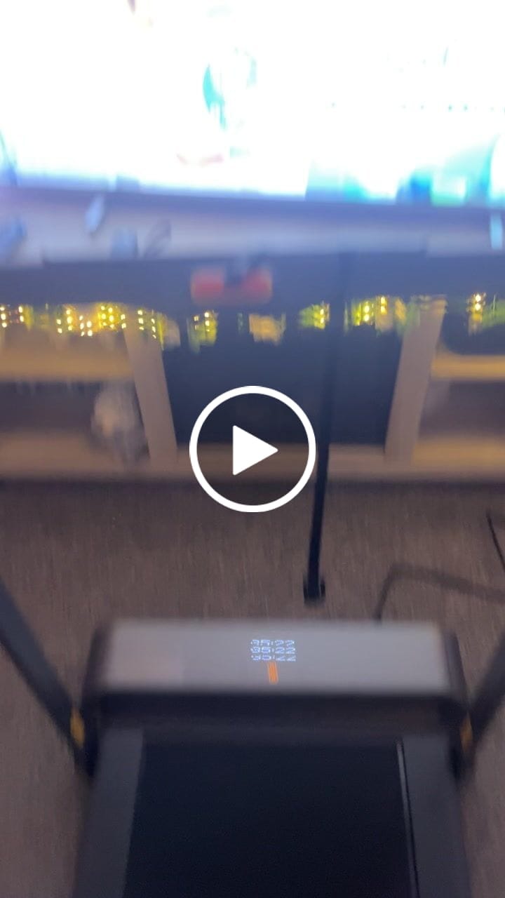 Customer video review of WalkingPad R1 Pro 2IN1 Folding Treadmill 6.2MPH 240 lbs For UK