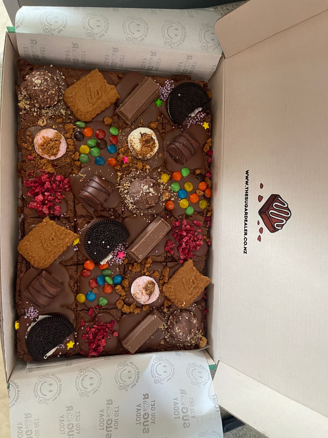 Customer photo review of Mega mixed assortment brownie