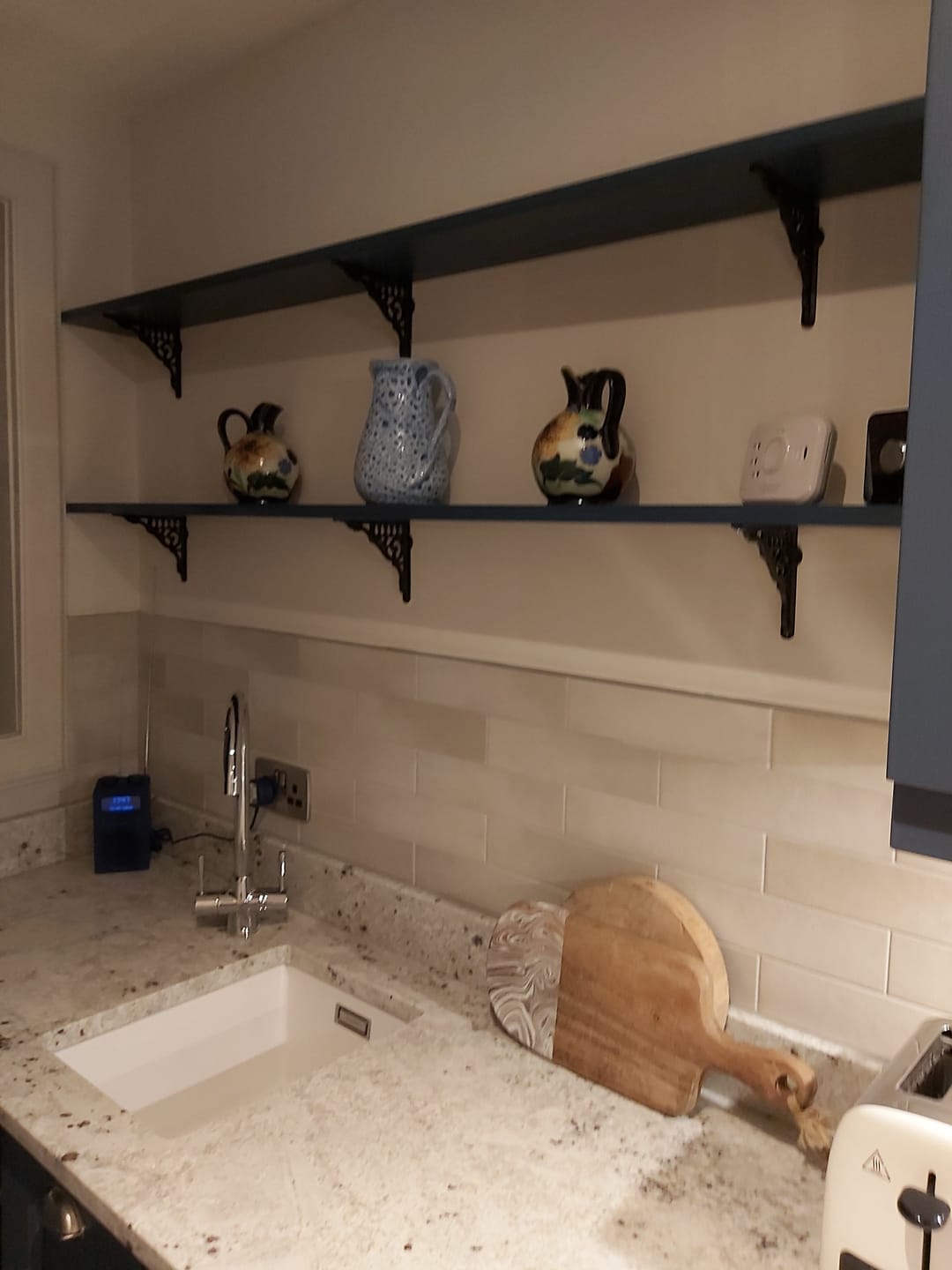 Customer photo review of 6 Inch Railway Cast Iron Shelf Bracket