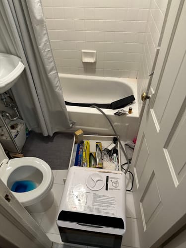 Customer photo review of R01 Compact Countertop Dishwasher