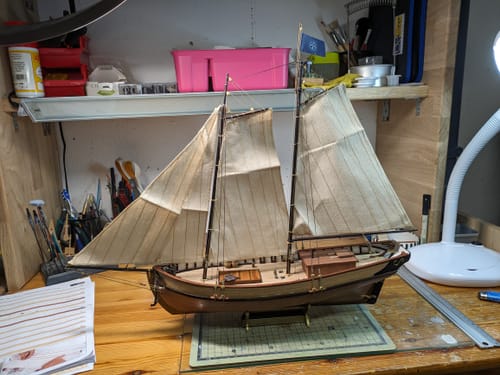 Reseña con foto de un cliente sobre Maqueta Barco Polaris Starter Pack