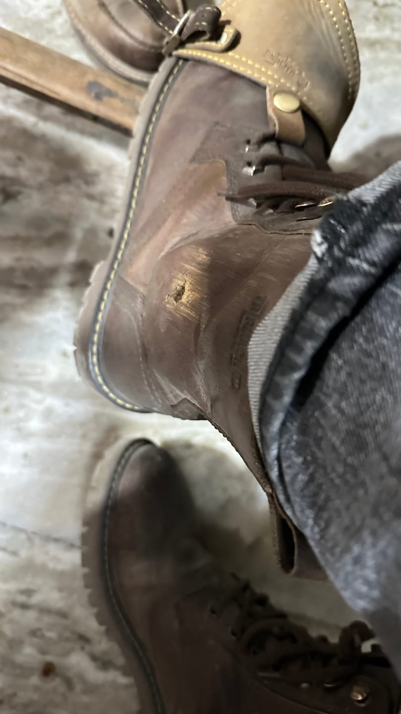 Customer photo review of boots derby rusty wrangler