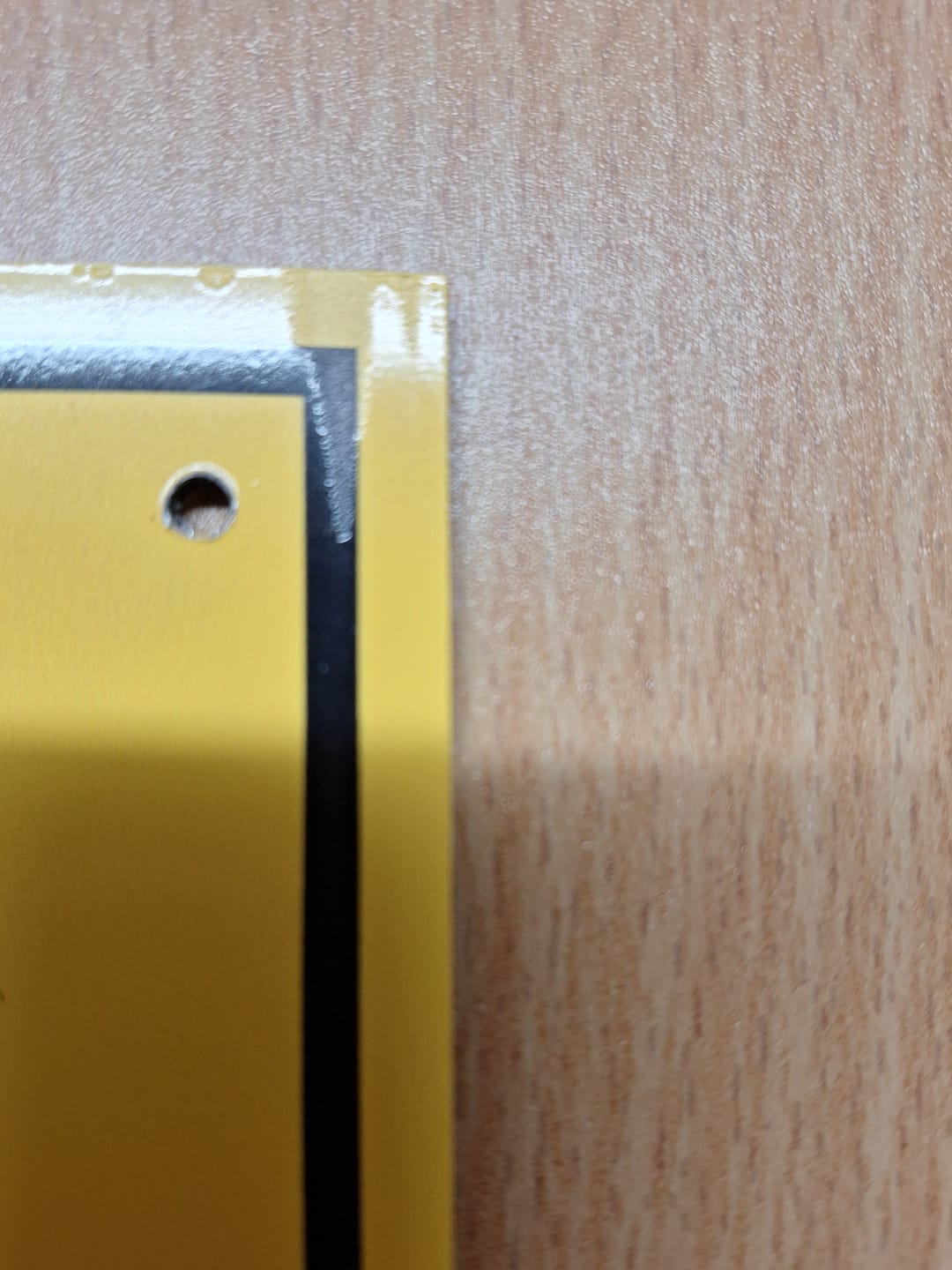 Customer photo review of Kein Durchgang Privatgrundstück Schild aus Alu-Verbund mit UV-Schutz