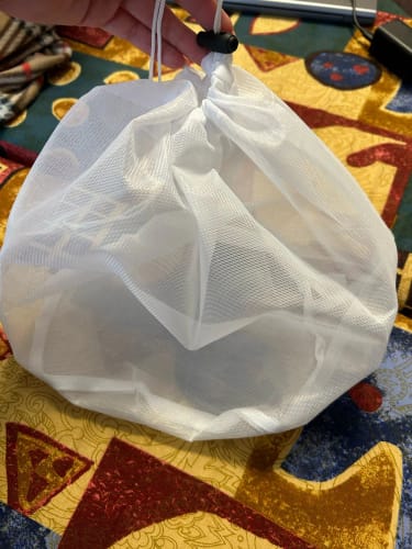 Customer photo review of Laundry Bag Mesh Storage Wash Machine