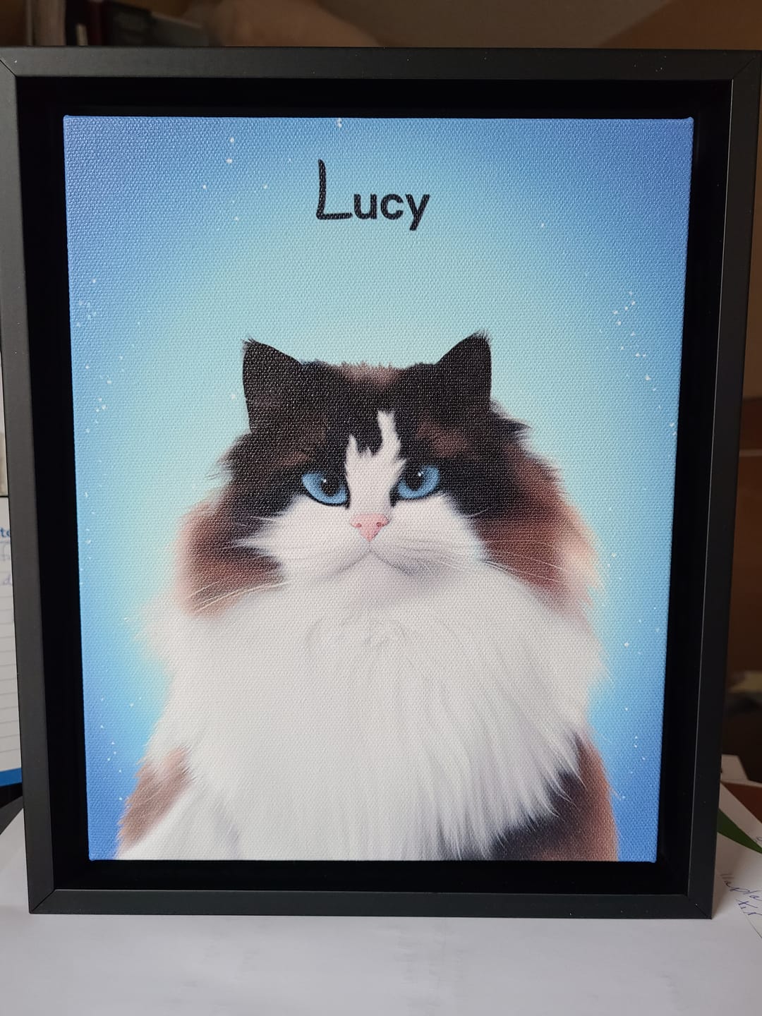 Customer photo review of Custom Pet Portrait - 1 Pet