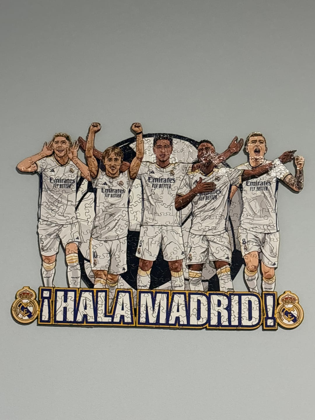 Customer photo review of Real Madrid CF® 5 Players - Wooden Puzzle (LIMITED EDITION)