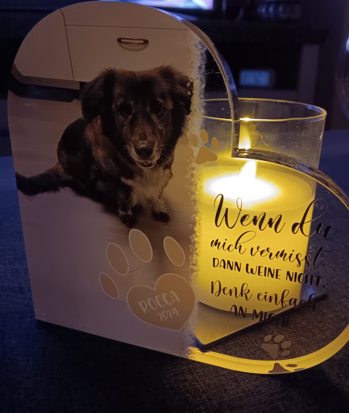Customer photo review of Wenn du mich vermisst - Individuelles Glasherz