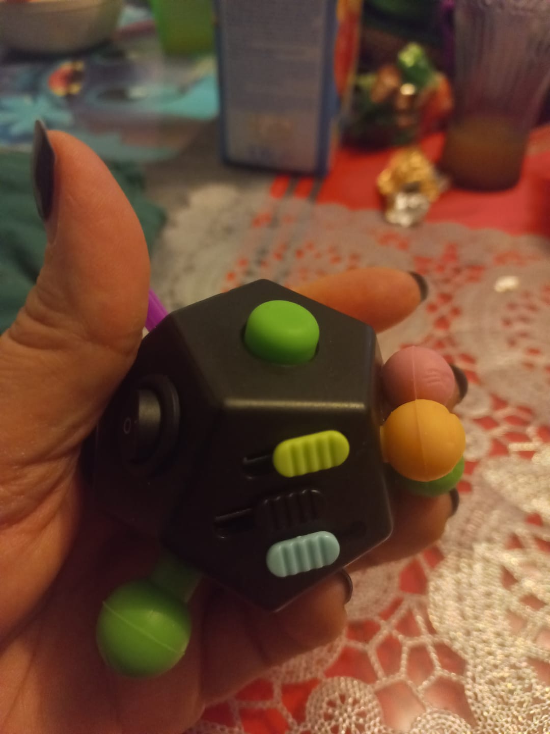 Customer photo review of Fidget Cube pentagone