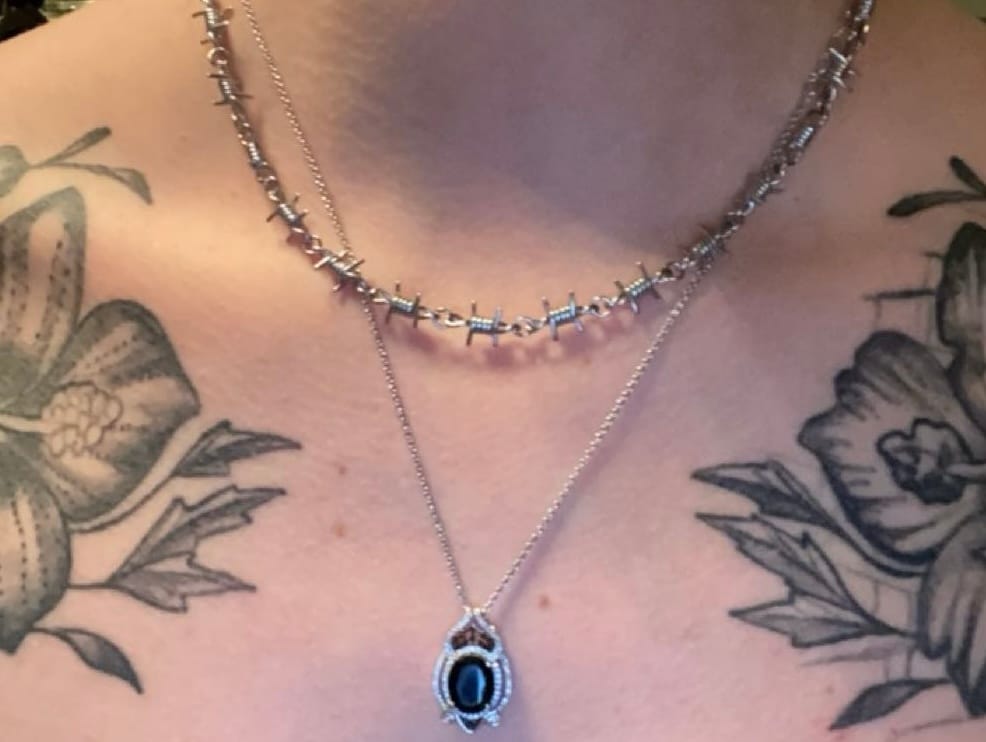 Customer photo review of Barbed Wire Choker