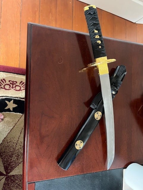 Customer photo review of Custom Tanto Build your own Tanto sword