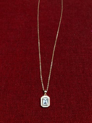 Customer photo review of Rose Gold Mystique Romance Pendant With Link Chain