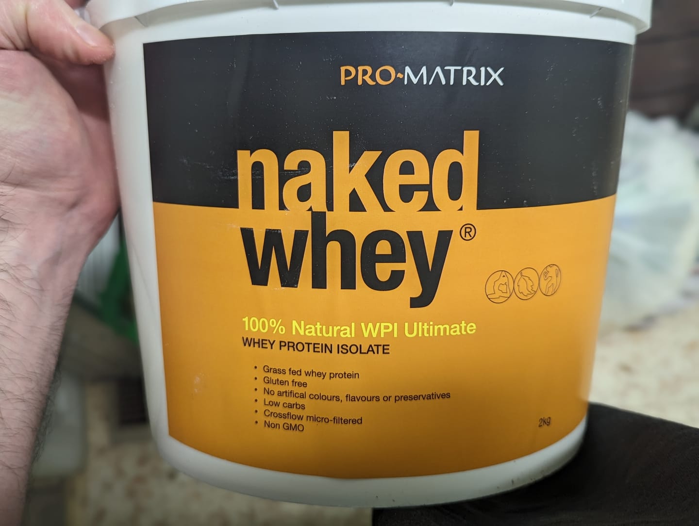 Customer photo review of 2kg UNFLAVOURED, Isolate NAKED WHEY