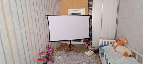 Customer photo review of מסך מקרן + סטנד