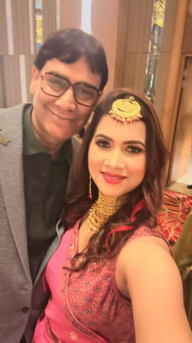 Customer photo review of Ombré Bright Red Streaks