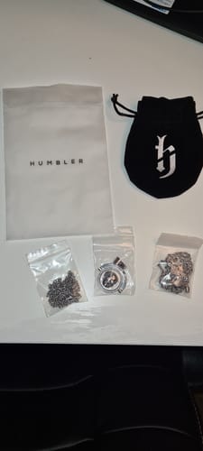 Customer photo review of 'Memento Mori' - Double Sided Pendant ( Silver )