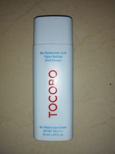 Customer photo review of Bio Watery Sun Cream SPF50+ PA++++