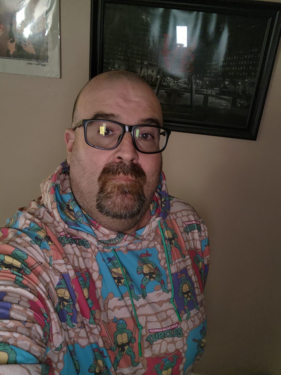 Customer photo review of Teenage Mutant Ninja Turtles "Cowabunga Covers" – Performance Hoodie