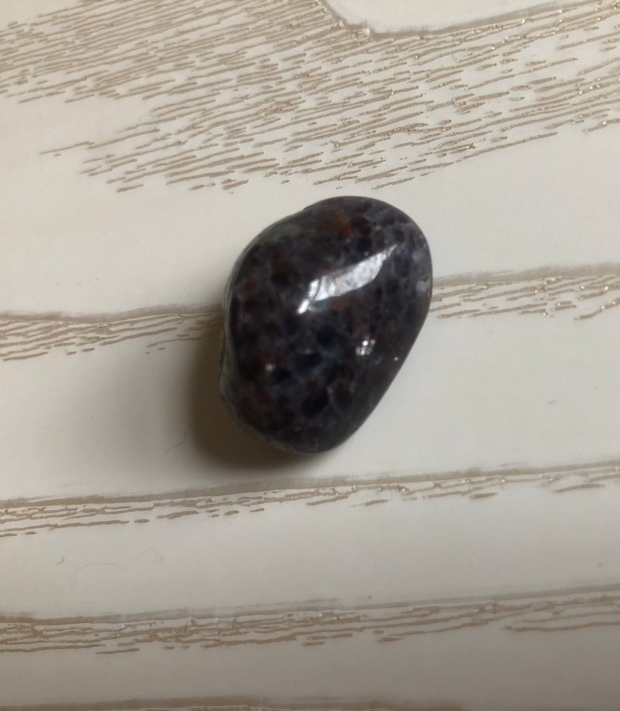 Customer photo review of Tumbled Iolite for Direction & Guidance