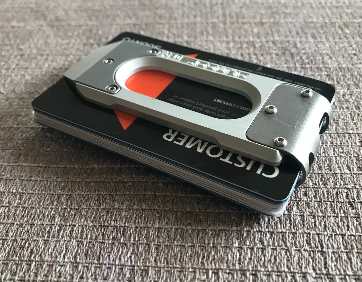 Customer photo review of MC02 TITANIUM MONEY CLIP