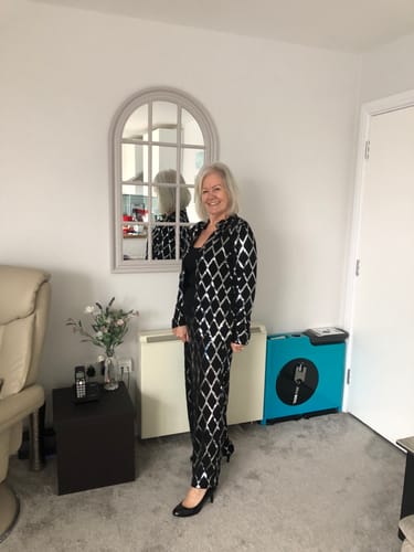 Customer photo review of LIVE 3 Metre, STRETCH SEQUINS 'SEQUINS' 20/12/23