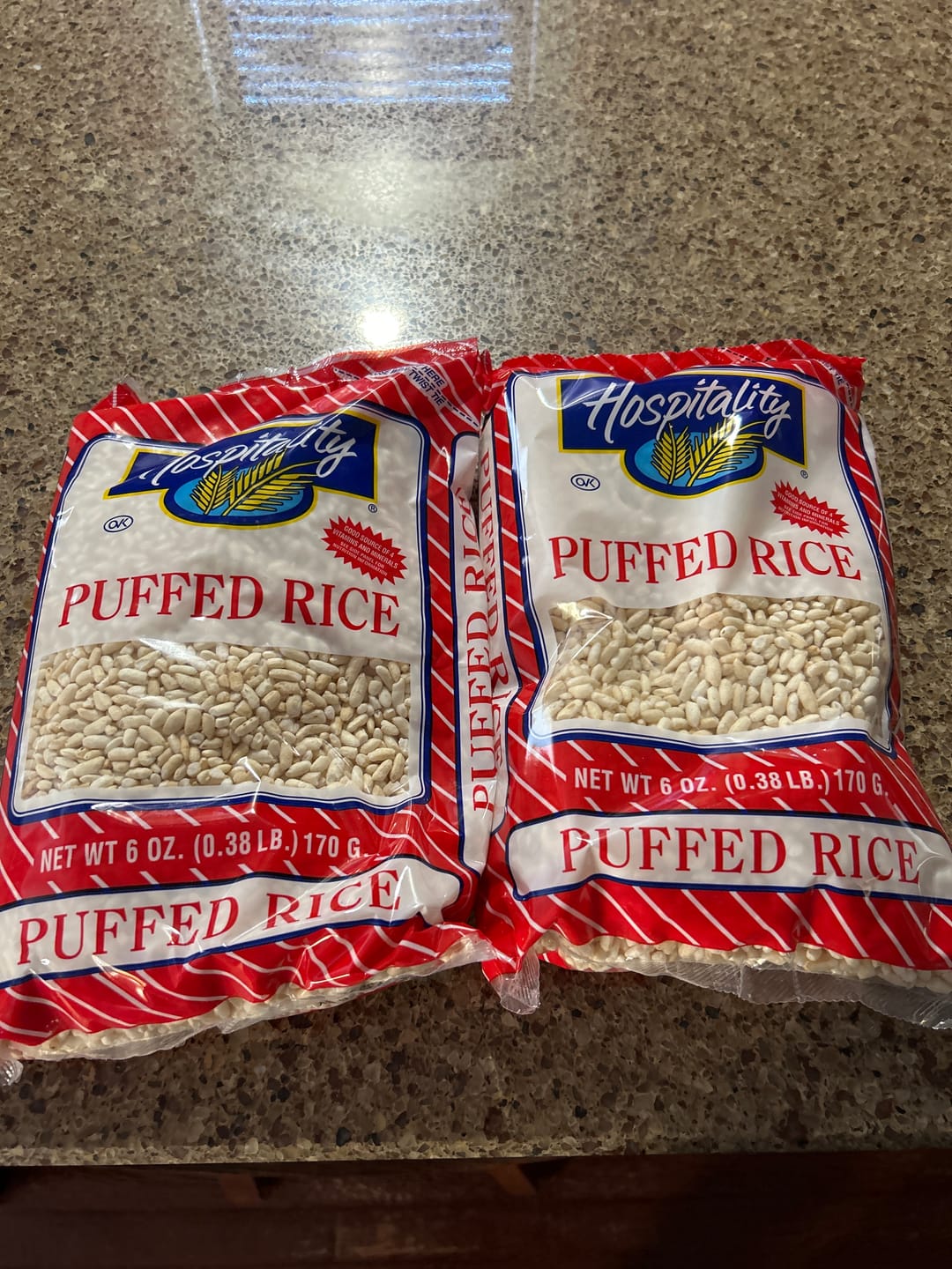 Customer photo review of Hospitality Puffed Rice Cereal - 6 OZ 12 Pack