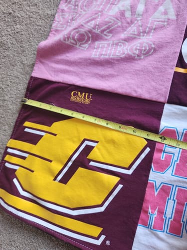 T-shirt quilt from central michigan university by Dana from MI