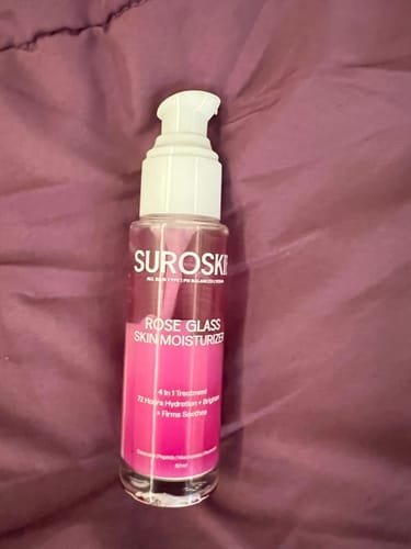 Customer photo review of Rose Glass - Hydration Moisturizer with Copper Peptides & Ceramides