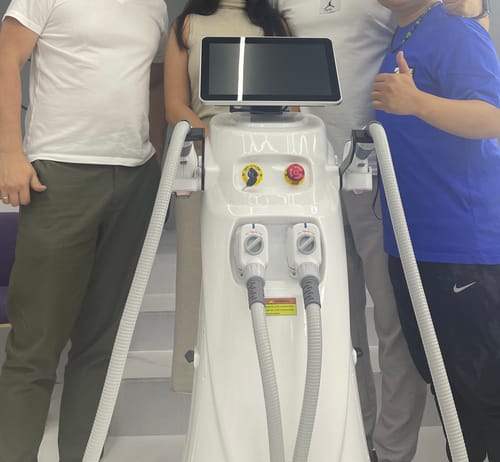 Customer photo review of DiolaSheer Ice Hair Removal Laser Machine with Dual Handles