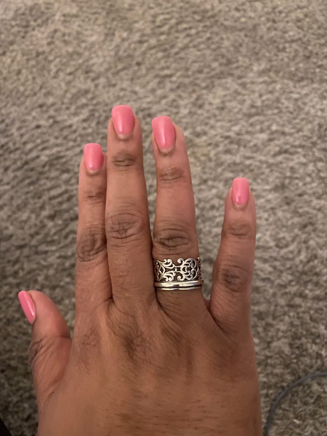 Customer photo review of Unique Women's Spinner Ring Sterling Silver