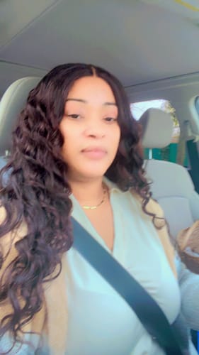 Customer photo review of [Weekly Special] 4x4 Lace Closure Wig Virgin Straight 24-26"