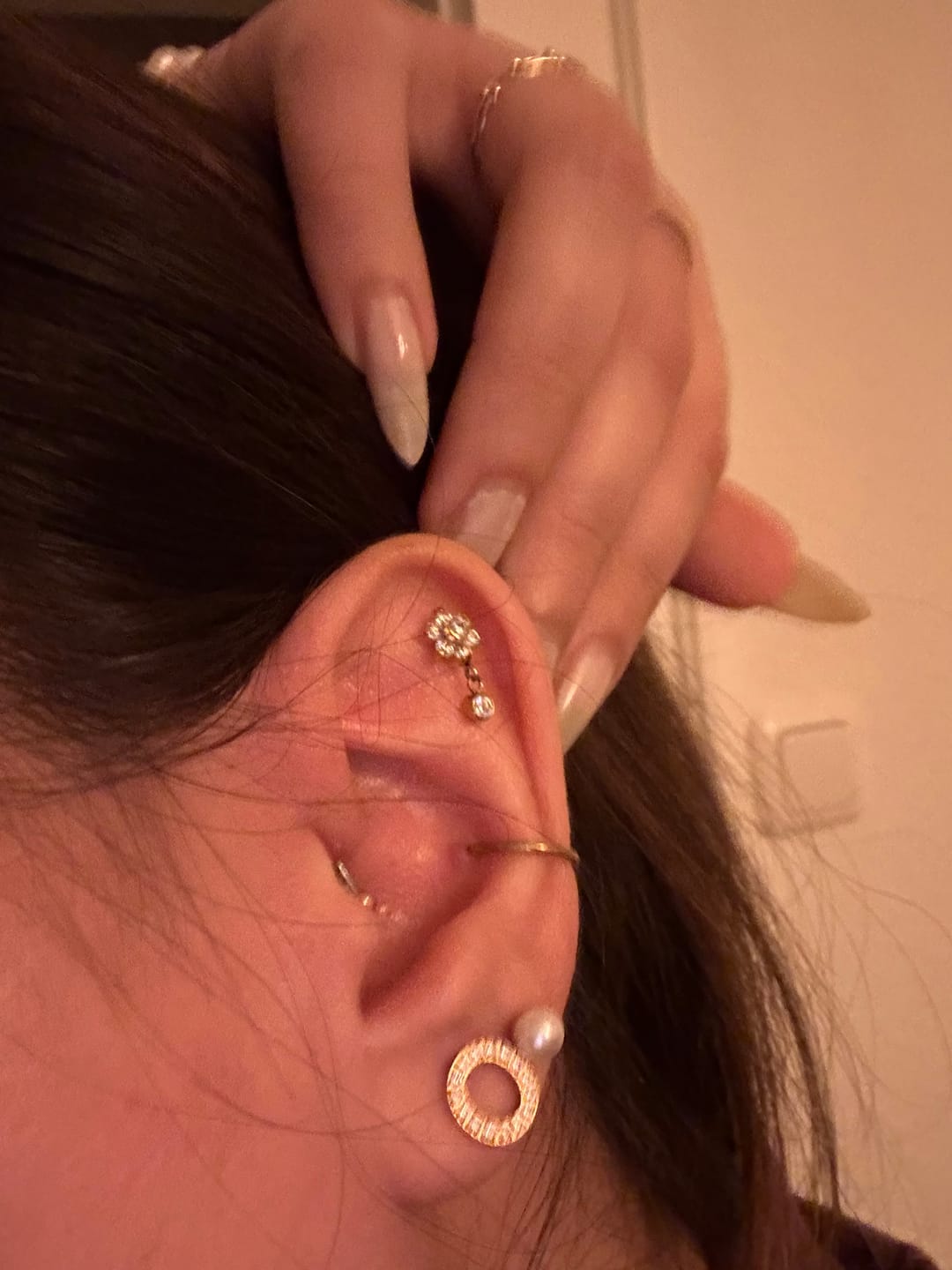 Customer photo review of Zahra | Titan Piercing