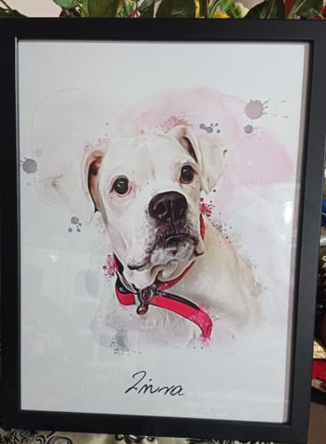 Customer photo review of Πορτραίτο Κατοικίδιου - Νερομπογιά