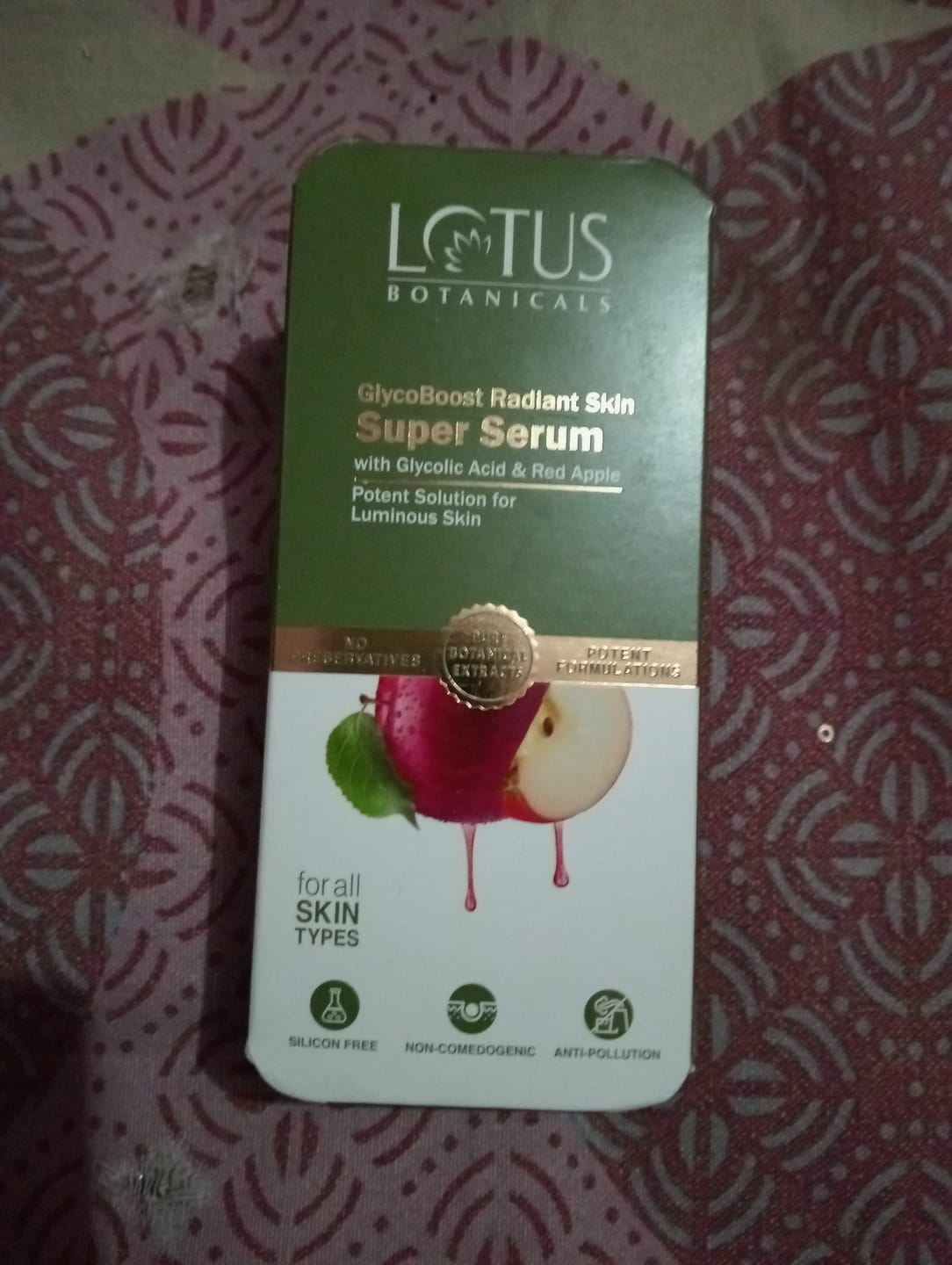 Customer photo review of GlycoBoost Radiant Skin Super Serum