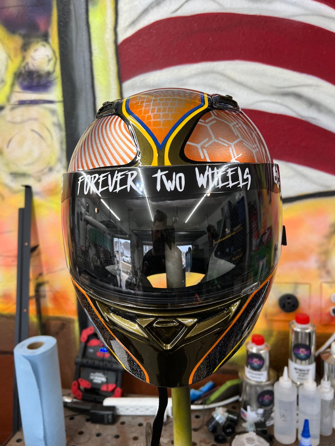Customer photo review of FOREVER TWO WHEELS HELMET VISOR