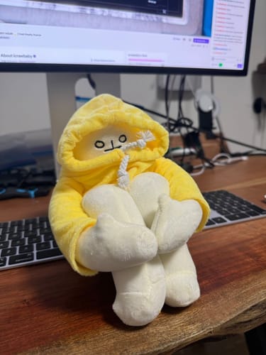 Customer photo review of Banana Man Plush Toys Weird Banana Stuffed Animals Doll