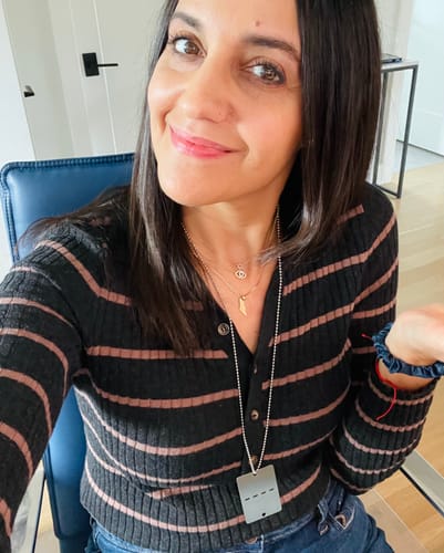 Customer photo review of Israel Map Necklace