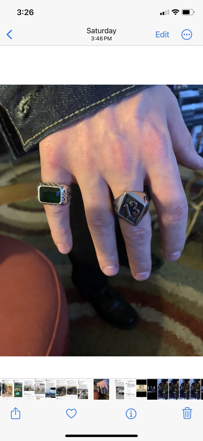 Customer photo review of GREEN GEM. - 925 SILVER