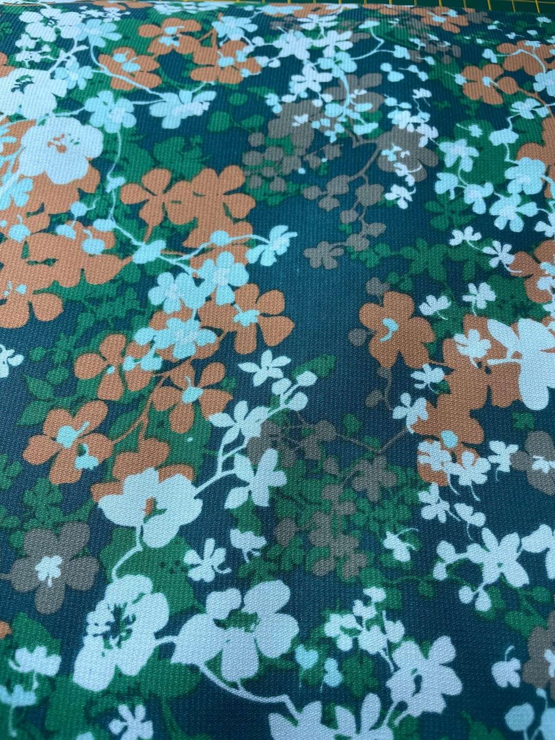Customer photo review of Blossoming Flowers Polyester Crepe Fabric